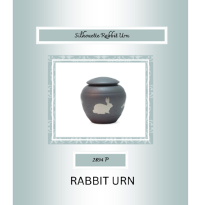 Silhouette Rabbit Urn 2894 P