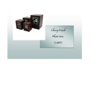 Cherry Finish Photo Urn CMPC