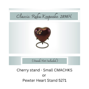 Keepsake Heart - Classic Raku 2898H