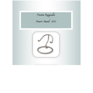 Keepsake Heart Stands - Pewter 5271